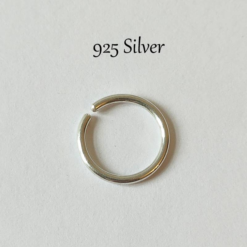 925Er Silber Nasenring 0, 6-1, 2 Mm Sterlingsilber Nasenpiercing Knorpel Nasenstecker Ohrring Ohrpiercing Solid Silver von XstylePiercing