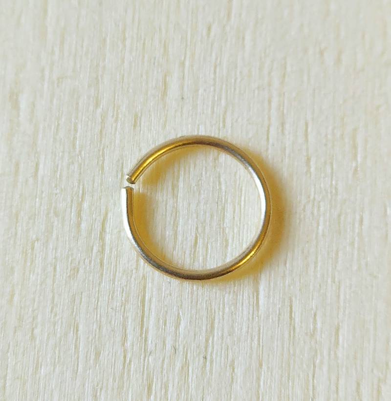 9K Gold 0, 5-0, 7 Mm Nasenring 375 Gelbgold Nasenpiercing Knorpel Nasenstecker Ohrring Ohrpiercing Solid von XstylePiercing