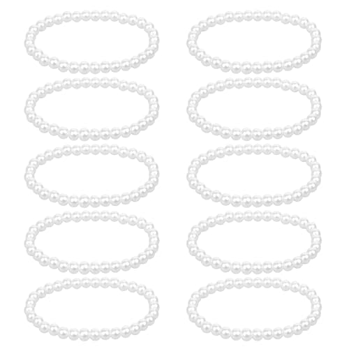 Xthrotsenk 10 Stück Perlenarmband Damen Weiß Armband Damen Perlen Weiß Braut Hochzeit Perlenarmbänder Stapelbare Künstlichen Perlen Armbänder Stretcharmband Für Frauen Vintage Schmuckset Xthrotsenk 10 Stück Perlenarmband Damen Weiß Armband Damen Perlen Weiß Braut Hochzeit Perlenarmbänder Stapelbare Künstlichen Perlen Armbänder Stretcharmband Für Frauen Vintage Schmuckset von Xthrotsenk