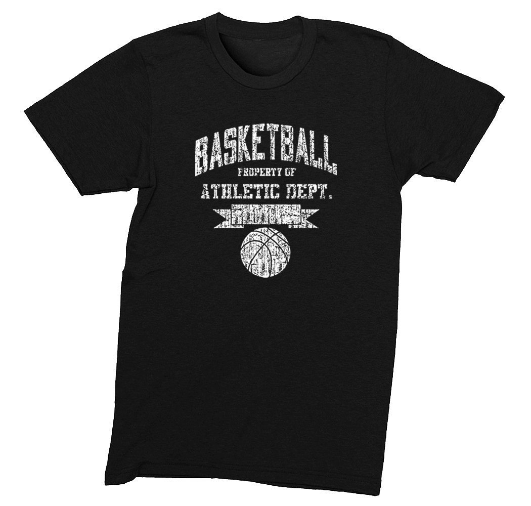 Basketball Eigentum Von Athletic Dept. Sport Fan Play Game Day Team Geschenk Slam Dunk Score Hoop Court Crewneck T-Shirt von XtraFlyApparel