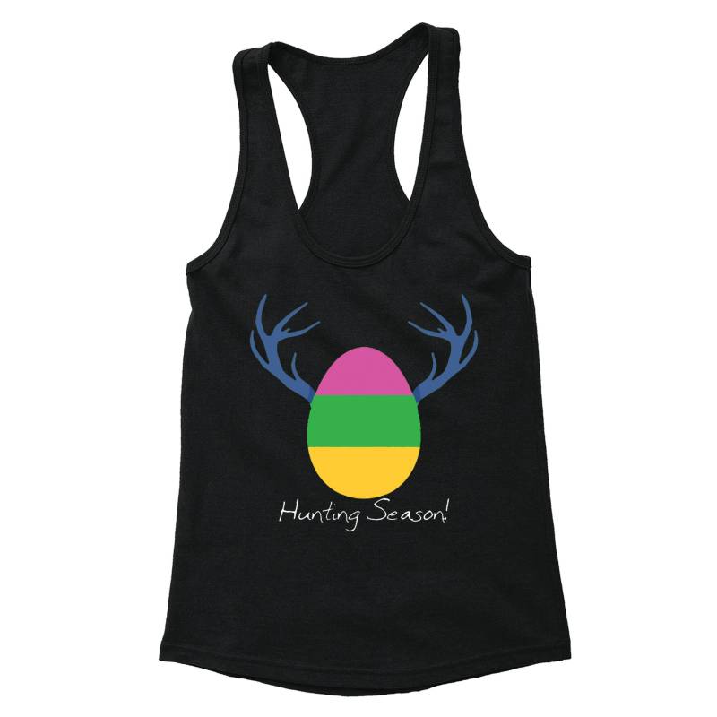 Damen Tank Hase Cooles Shirt Osterei Peep Frühling Jagd Saison Geweih Frauen Racerback T-Shirt von XtraFlyApparel
