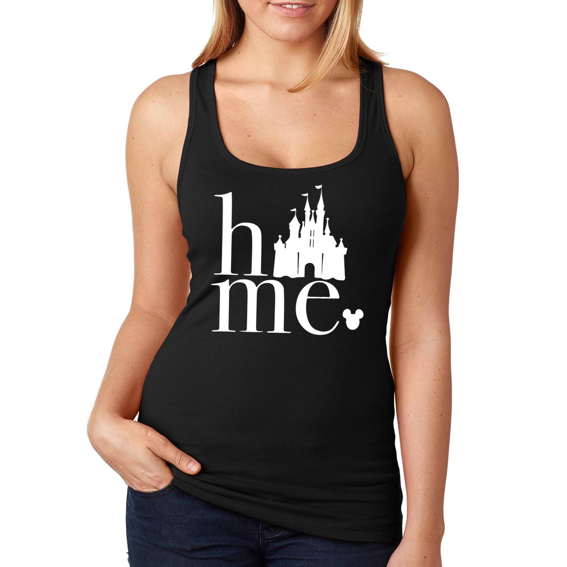 Frauen Home Castle Tank Top, Passendes Familienurlaub Zauberhaftes Motiv Shirt, Magic Fantasy Cruise Trip T-Shirt von XtraFlyApparel