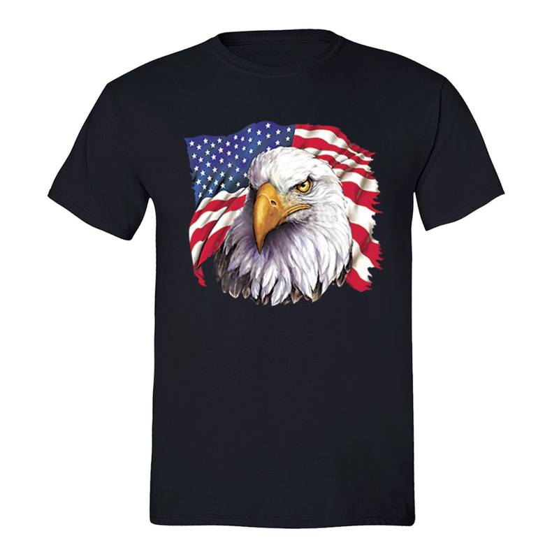 Herren American Flag Distressed Pride Eagle 4. Juli T-Shirt Bekleidung Usa Geschenk Crewneck von XtraFlyApparel