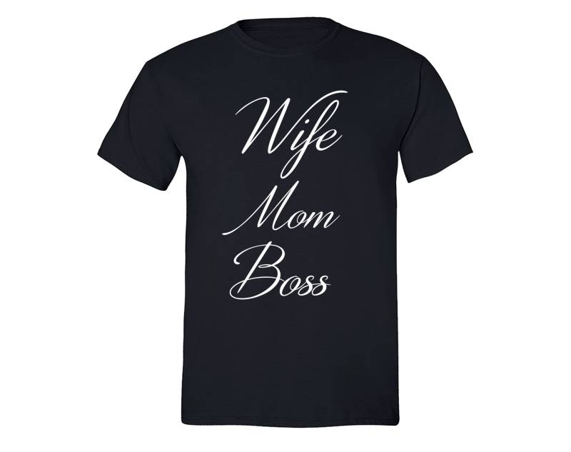 Herren Muttertag T-Shirt Queen Super Wife Mama Boss Oma Großmutter Geschenk Crewneck T-Shirt von XtraFlyApparel