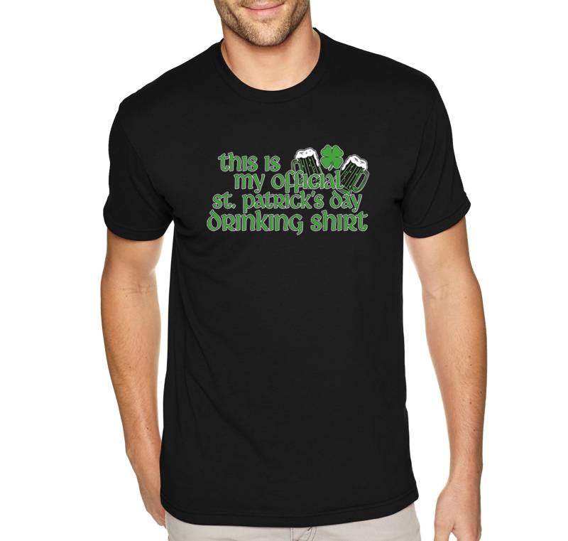 Herren My Official St. Patrick Es Day Drinking Kleeblatt Irish Green Beer Party Lustiges T-Shirt von XtraFlyApparel
