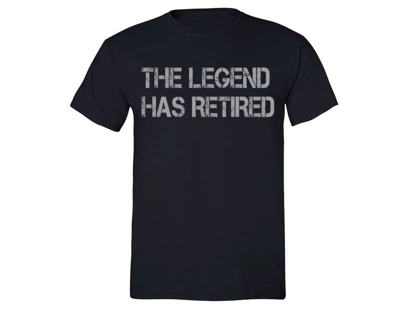 Herren Vatertag König Mann Super Daddy Papa Tochter Opa Großvater Geschenk The Legend Has Retired Crewneck T-Shirt von XtraFlyApparel