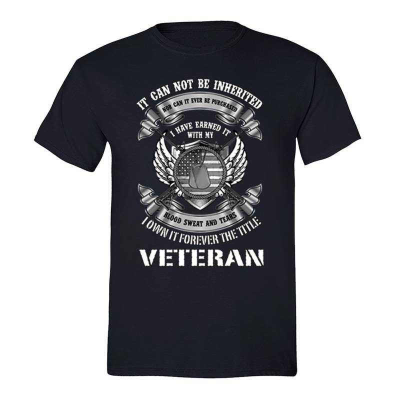 Herren Veteran Shield Pow Mia T-Shirt Stolz American Us Military Army Name Tag Crewneck von XtraFlyApparel