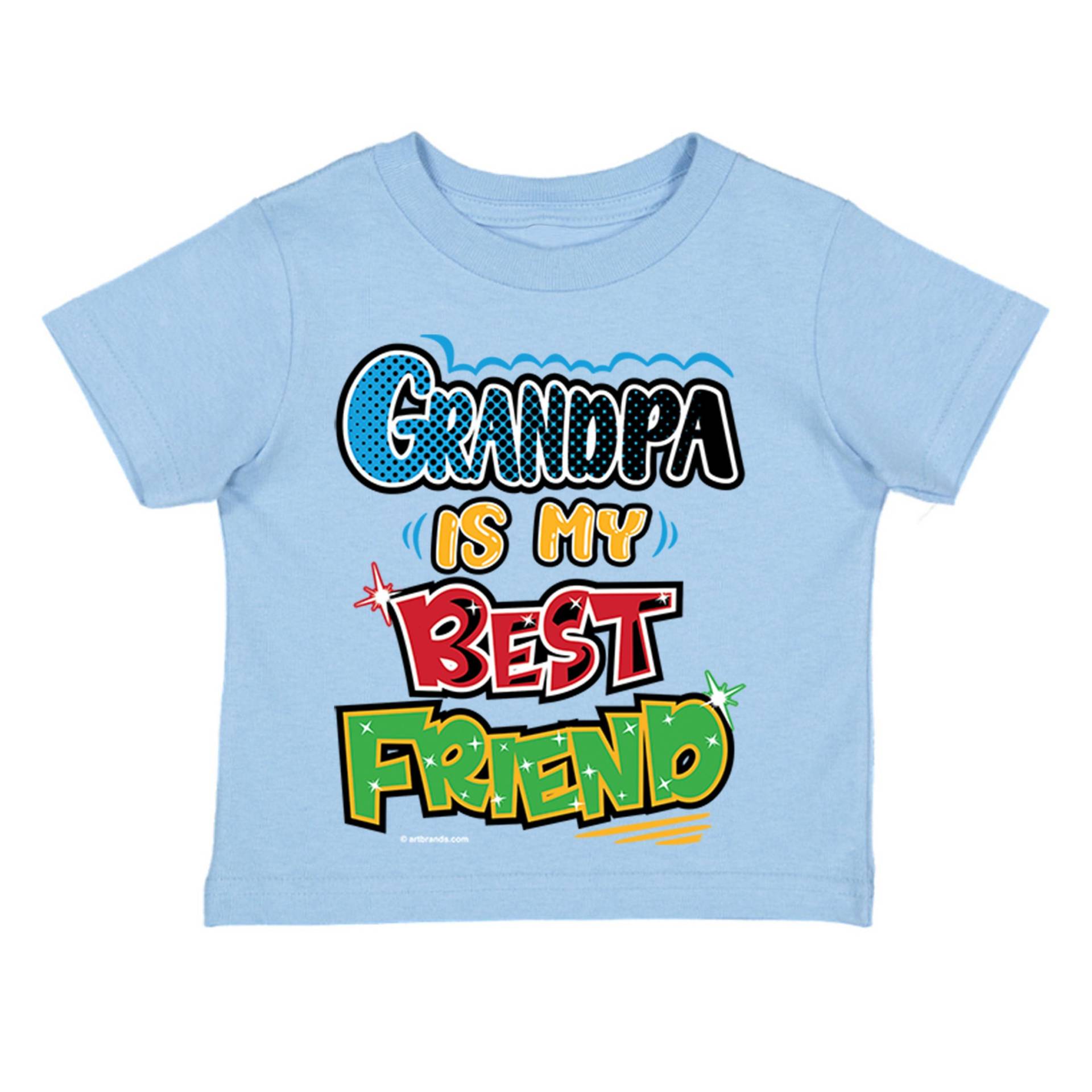 Jugend Kleinkind Opa Ist Mein Bester Freund Großvater Kinder Geburtstag Geschenk Baby Soft Fun Tochter Sohn Junge Mädchen Crewneck T-Shirt von XtraFlyApparel