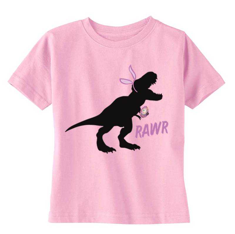 Jugend Rohling T-Rex Dinosaurier Ostern Urlaub Crewneck Kurzärmeliges T-Shirt Hase Lustige Eiersuche Frühling Geschenk Süßes von XtraFlyApparel