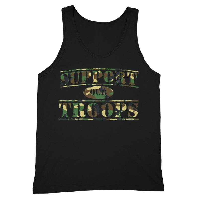 Männer Unterstützen Unsere Soldaten Panzer Militär Usa Army Camp Hunt Tanktop von XtraFlyApparel