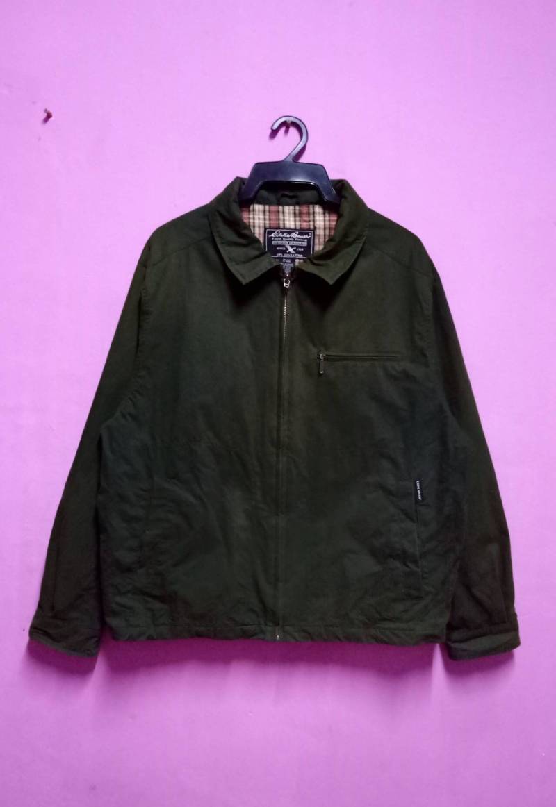 Jahrgang Eddie Bouer Harrington Jacke Reißverschluss Grüne Armee Farbe Jahrgang Eddie Bouer Harrington Jacke Reißverschluss Grüne Armee Farbe von XtraTopStore