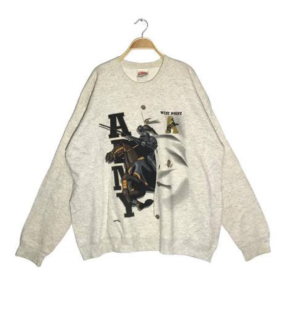 Jahrgang Nugmet Mills Worriors Print Sweatshirt Rundhals Pullover Jahrgang Nugmet Mills Worriors Print Sweatshirt Rundhals Pullover von XtraTopStore
