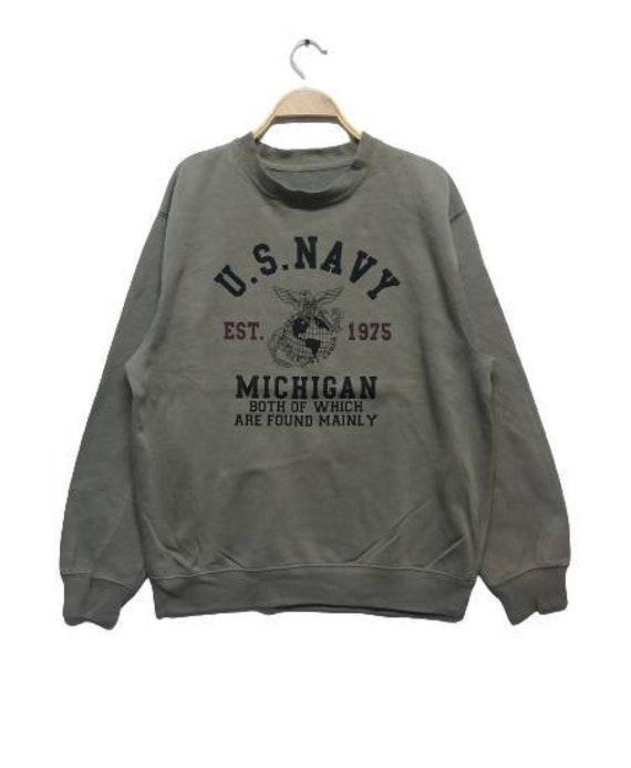 Jahrgang Us Navy Michigan Sweatshirt Crewneck Pullover Jahrgang Us Navy Michigan Sweatshirt Crewneck Pullover von XtraTopStore