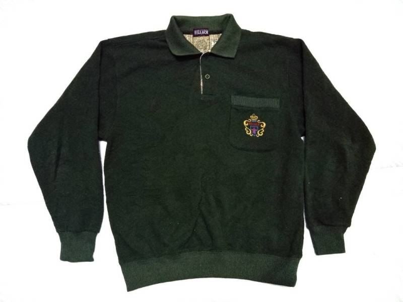 Vintage Billack Sweatshirt Kragen Mit Tasche Vintage Billack Sweatshirt Kragen Mit Tasche von XtraTopStore