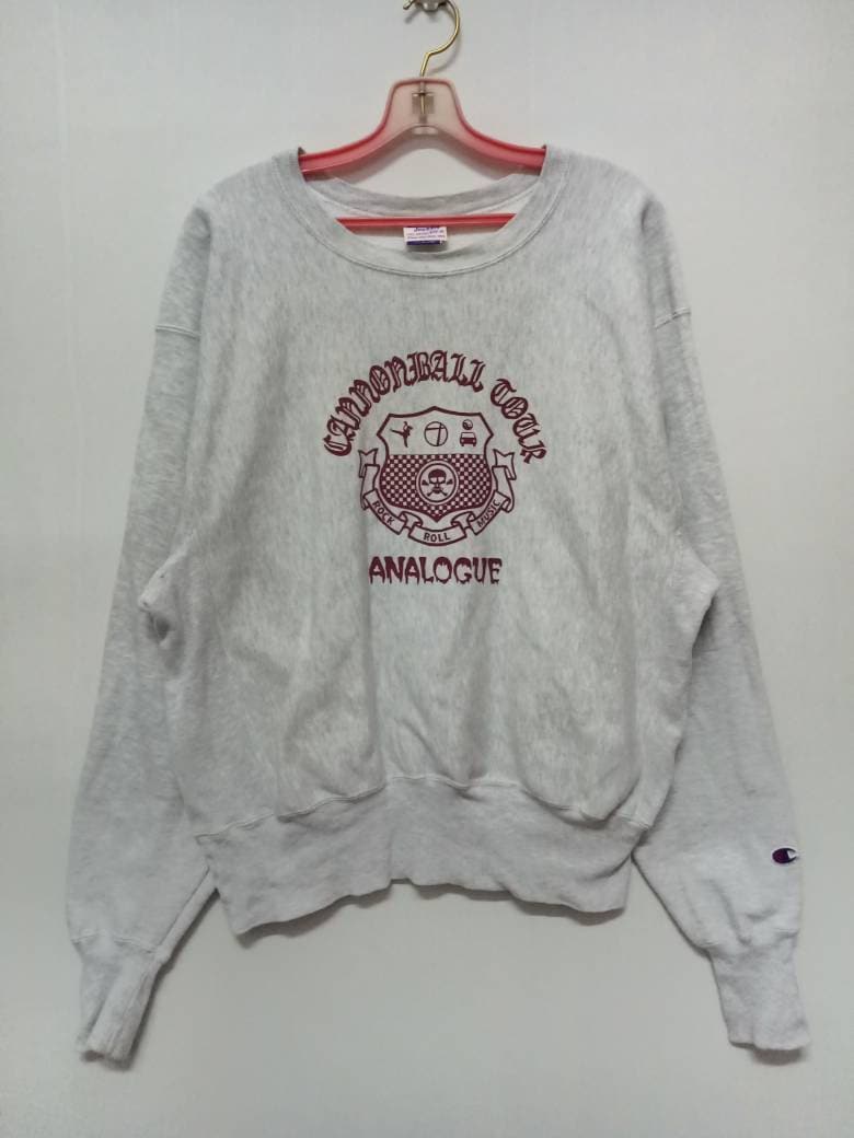 Vintage Champion Cannonball Tour Analog E Big Logo Crewneck Jumper Mittlerer Größe Vintage Champion Cannonball Tour Analog E Big Logo Crewneck Jumper Mittlerer Größe von XtraTopStore
