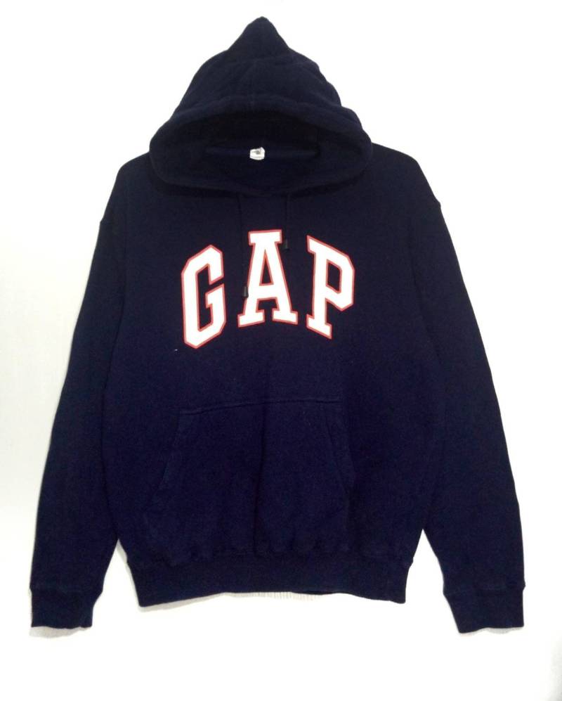 Vintage Gap Big Spellout Sweatshirt Hoodie Blau Schwarz Farbe Vintage Gap Big Spellout Sweatshirt Hoodie Blau Schwarz Farbe von XtraTopStore