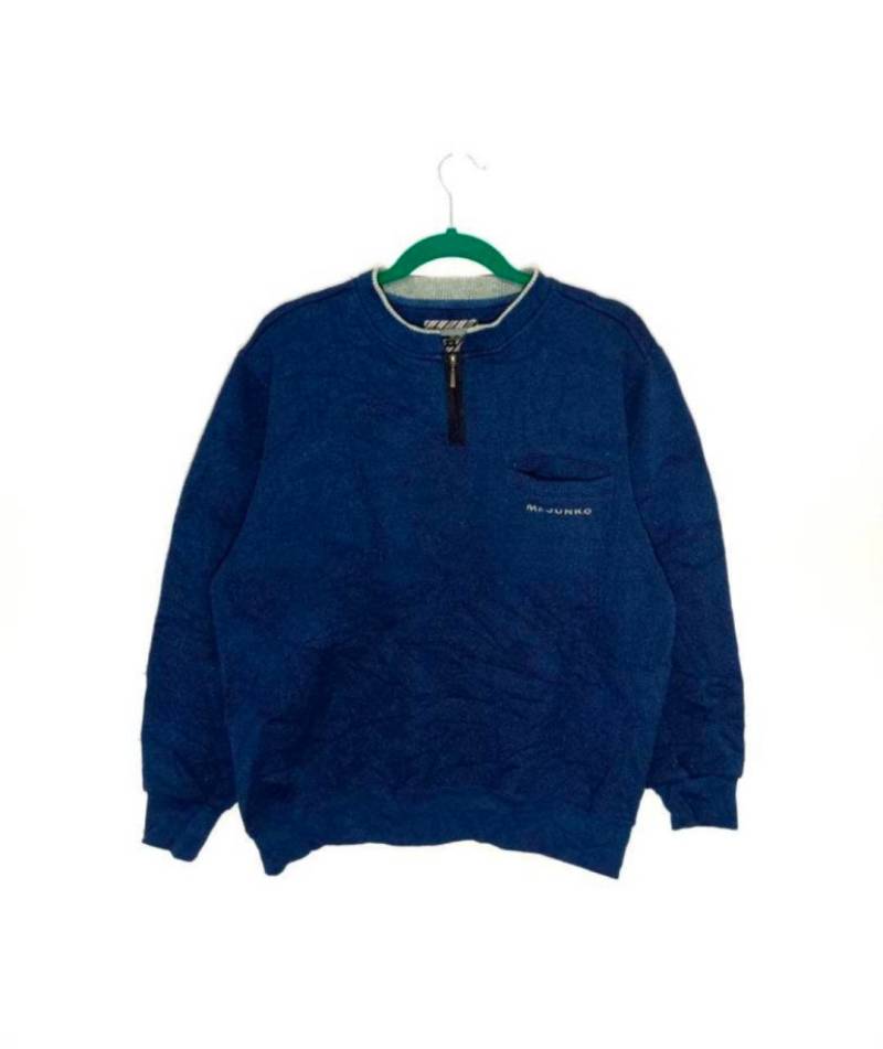 Vintage Mrjunko Sweatshirt Halber Reißverschluss Pullover Mit Tasche Größe M Vintage Mrjunko Sweatshirt Halber Reißverschluss Pullover Mit Tasche Größe M von XtraTopStore