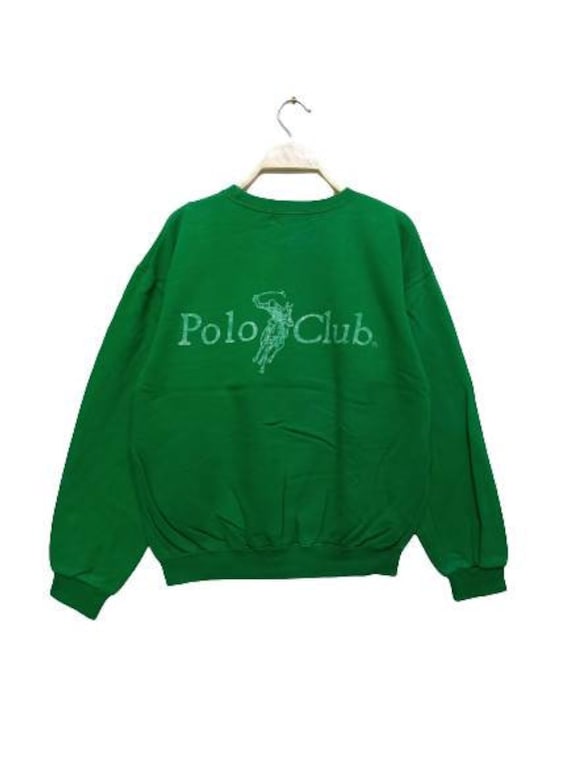 Vintage Polo Club Big Logo Sweatshirt Made in Japan von XtraTopStore