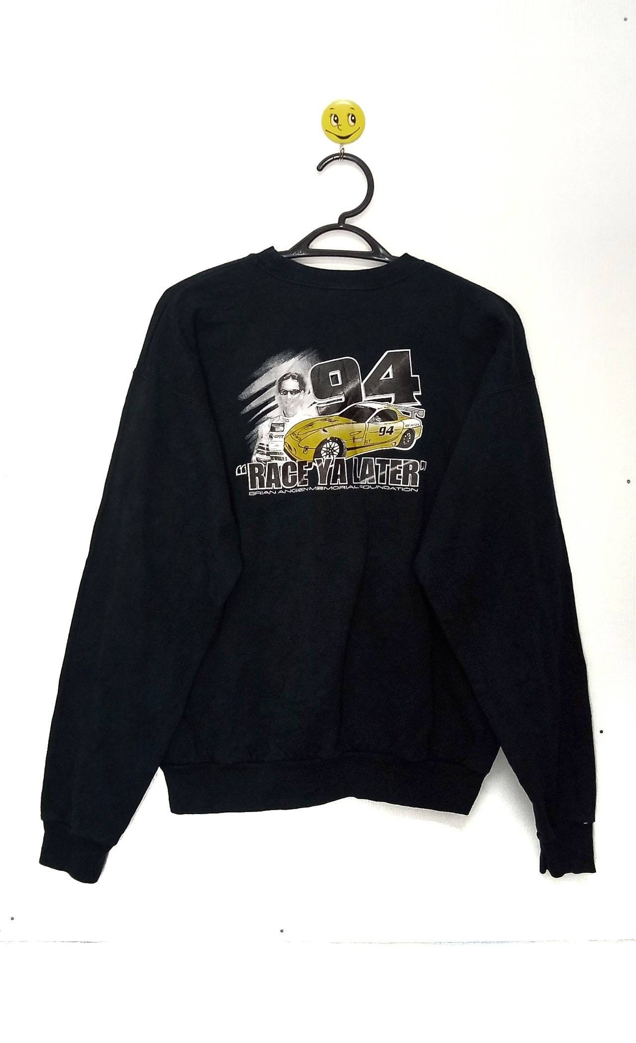 Vintage Rennen Ya Später Brian Angen Memorial Foundation Sweatshirt Tag Hanes M Größe von XtraTopStore