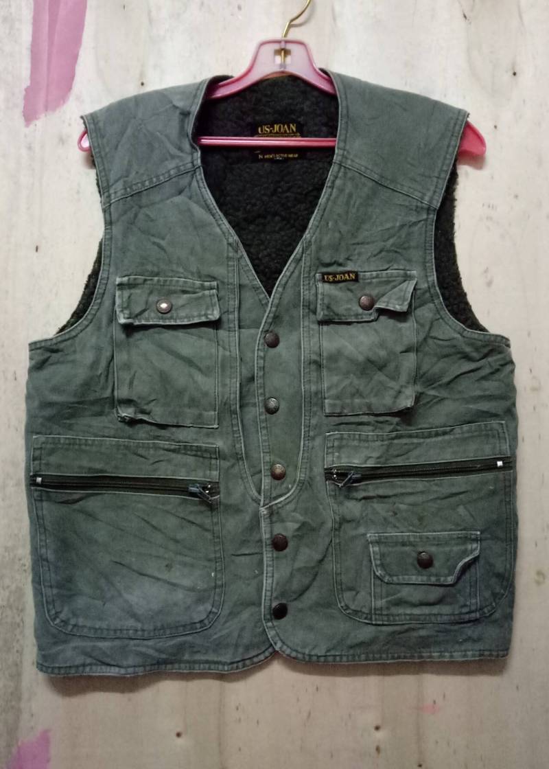 Vintage Us Joan Jacke Weste Ärmellos Aktiv Tragen Viele Taschengröße L Vintage Us Joan Jacke Weste Ärmellos Aktiv Tragen Viele Taschengröße L von XtraTopStore
