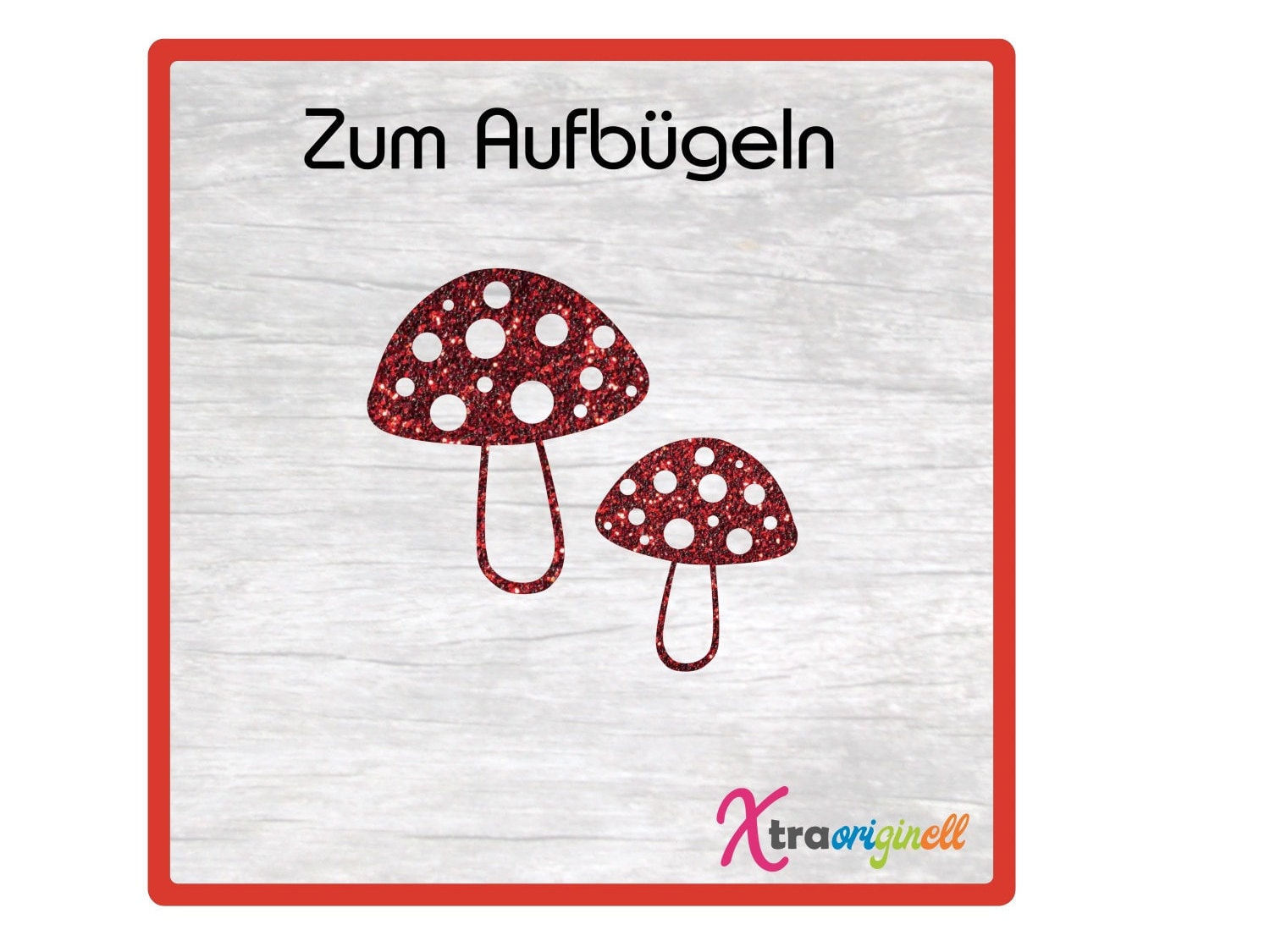 Flock Velour Hologramm Glitzer Folie Motiv Fliegenpilz Zum Aufbügeln in Vielen Farben Flock Velour Hologramm Glitzer Folie Motiv Fliegenpilz Zum Aufbügeln in Vielen Farben von Xtraoriginell