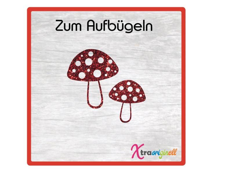 Flock Velour Hologramm Glitzer Folie Motiv Fliegenpilz Zum Aufbügeln in Vielen Farben Flock Velour Hologramm Glitzer Folie Motiv Fliegenpilz Zum Aufbügeln in Vielen Farben von Xtraoriginell