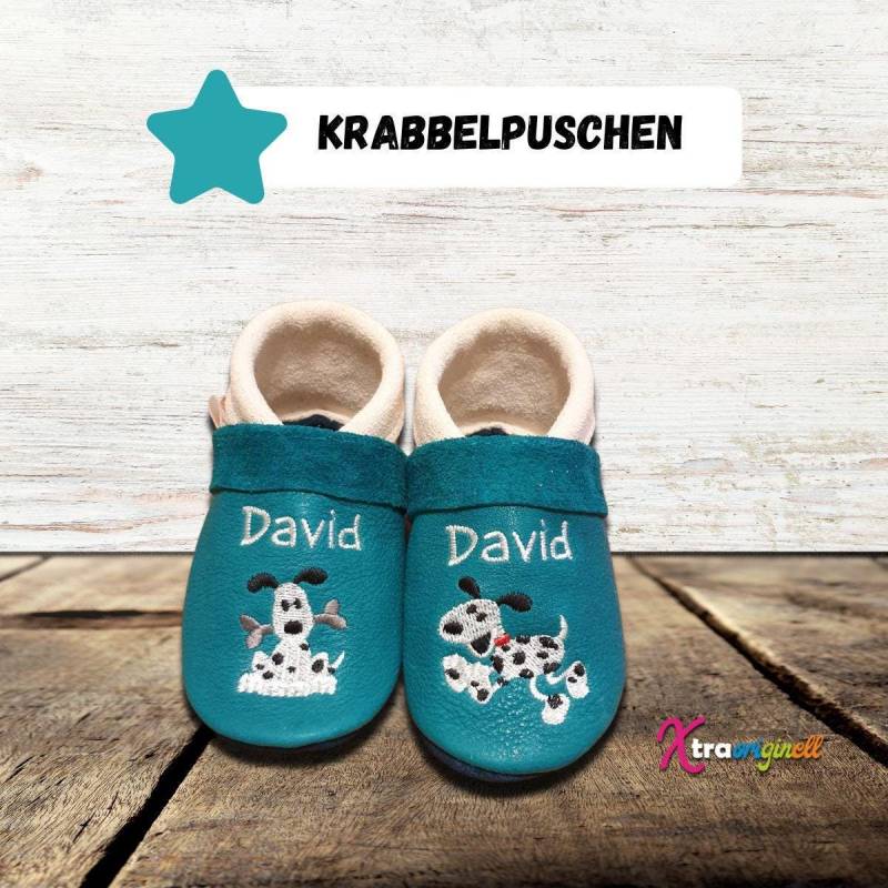 Tinytoes Krabbelpuschen/Krabbelschuhe Mit Namen Und Motiv Dalmatiner Tinytoes Krabbelpuschen/Krabbelschuhe Mit Namen Und Motiv Dalmatiner von Xtraoriginell