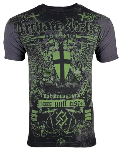 Archaic by Affliction Herren T-Shirt Torsion, Dunkelgrau, 5X-Groß Archaic by Affliction Herren T-Shirt Torsion, Dunkelgrau, 5X-Groß von Xtreme Couture
