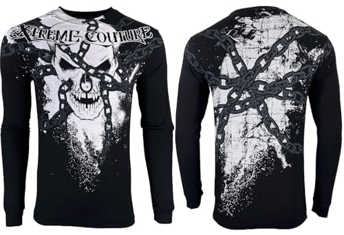 Xtreme Couture by Affliction Herren Langarmshirt Chained, Schwarz, 4X-Groß Xtreme Couture by Affliction Herren Langarmshirt Chained, Schwarz, 4X-Groß von Xtreme Couture