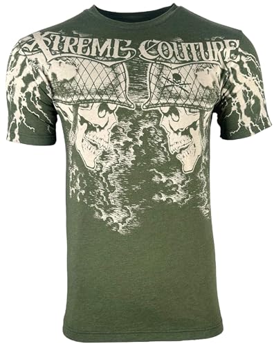 Xtreme Couture by Affliction Herren T-Shirt Crush Y2K, Grün , Klein von Xtreme Couture