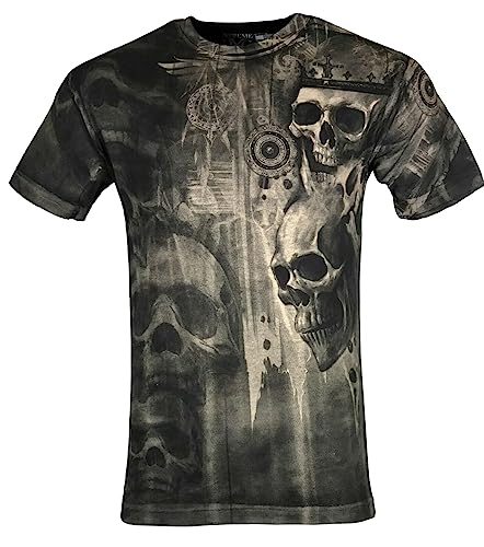 Xtreme Couture by Affliction Herren T-Shirt Deaths Grin Skulls Biker Gym S-4X $40, Khaki, 4X-Groß Xtreme Couture by Affliction Herren T-Shirt Deaths Grin Skulls Biker Gym S-4X $40, Khaki, 4X-Groß von Xtreme Couture