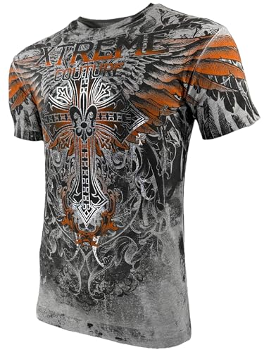 Xtreme Couture by Affliction Herren T-Shirt Faith & Glory, Grau, Klein Xtreme Couture by Affliction Herren T-Shirt Faith & Glory, Grau, Klein von Xtreme Couture