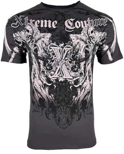 Xtreme Couture by Affliction Herren T-Shirt Rouge, Dunkelgrau, XX-Large von Xtreme Couture