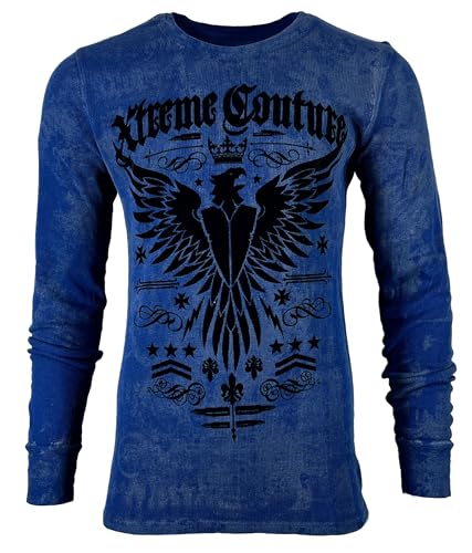 Xtreme Couture by Affliction Herren Thermoshirt Intensity, Marineblau, Mittel Xtreme Couture by Affliction Herren Thermoshirt Intensity, Marineblau, Mittel von Xtreme Couture