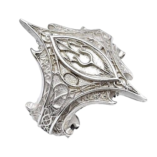 XuQiZZpp Dark Elegances verstellbare Gothic-Ringe, detaillierte Linienschnitzerei, Handwerkskunst, stabile Legierung, für den täglichen Gebrauch von XuQiZZpp