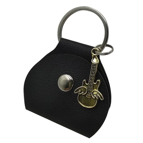 XuQiZZpp Gitarrenplektrum-Sammeltasche, Plektrum-Organizer, Gitarrenplektrum, multifunktionale Aufbewahrungstasche für Gitarre P von XuQiZZpp
