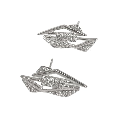 XuQiZZpp Handgefertigte Kupfer-Segelboot-Ohrringe mit Zirkonia-Steinen, unverwechselbare Ohrstecker, Modeschmuck, Accessoires von XuQiZZpp