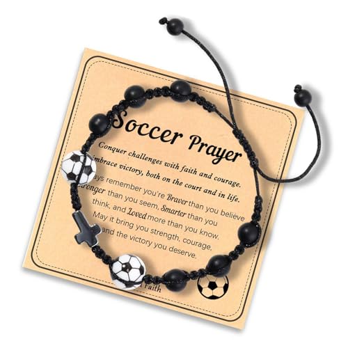 XuQiZZpp Sportlich inspiriertes Holz-Kruzifix-Armband für Herren, natürliche Holzperlen, schwarze gewebte Kordel, symbolisches Kruzifix-Design, Freizeitkleidung von XuQiZZpp