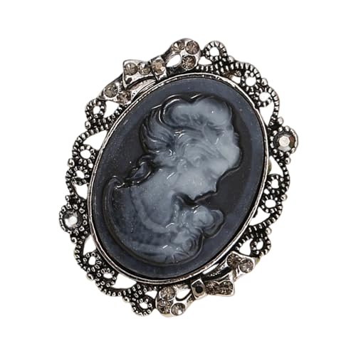 XuQiZZpp Stilvolle Brosche aus Legierung mit sicherem Verschluss, Kristallverzierung, Damen-Design, elegant für Damen von XuQiZZpp