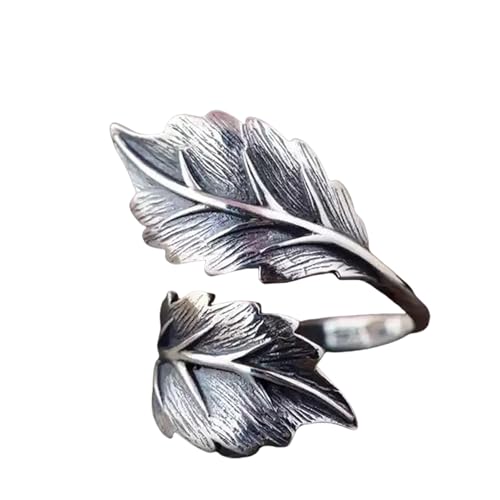 XuQiZZpp Verstellbare Ringe mit offenem Band, Fingerschmuck mit aufwendigen Blattmustern und bequemer Größenanpassung von XuQiZZpp