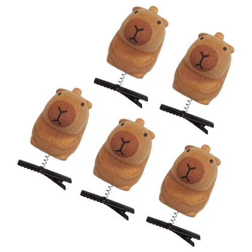 5 Stück Cartoon Capybaras Haarspange Plüsch Haarnadeln Modische Haarschmuck Geeignet für Studenten und Jugendliche Frauen von Xuancai