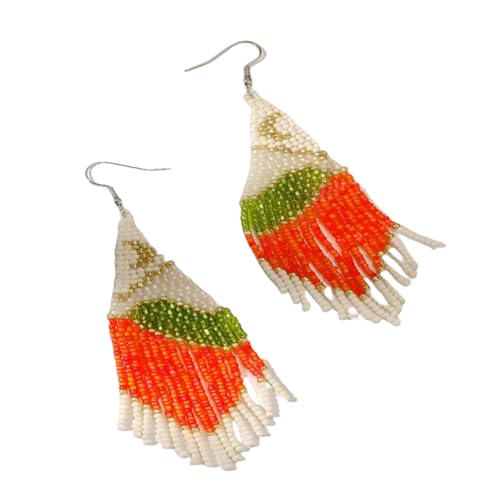 Bunte Perlenohrringe, Blumenquasten, Ohranhänger, leicht, handgefertigt, Schmuck, für Damen und Mädchen, Festival, bereit für Glasperlen, Einheitsgröße, Wie beschrieben, Wie beschrieben Bunte Perlenohrringe, Blumenquasten, Ohranhänger, leicht, handgefertigt, Schmuck, für Damen und Mädchen, Festival, bereit für Glasperlen, Einheitsgröße, Wie beschrieben, Wie beschrieben von Xuancai