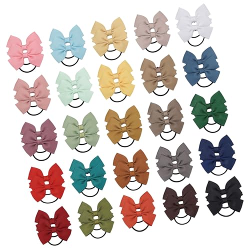 Elastische Haargummis mit Ripsband-Schleifen für Babys und Kleinkinder, 40 Stück von Xuancai