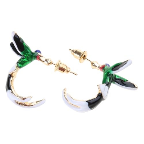 Kolibri-förmige Tropfen-Ohrringe mit robusten Strass-Steinen aus Legierung für trendige Frauen und Mädchen, Damen, den täglichen Gebrauch, tägliche Abnutzung, Einheitsgröße, Wie beschrieben, Wie von Xuancai