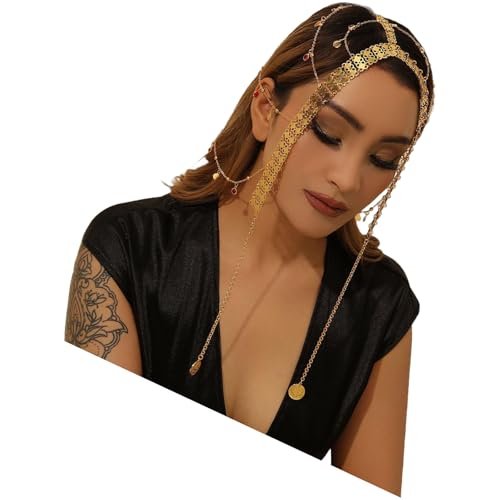 Langlebiger Münz-Kopfschmuck aus Legierung, schöne Quasten, Kopfkette, eleganter Kopfschmuck für Partys und Feiern von Xuancai