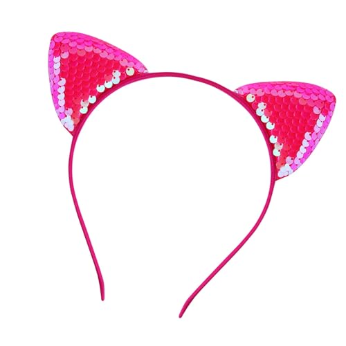 Leichtes Ohr-Accessoire, verziert mit hellblauen Pailletten, Haarschmuck für Rollenspiele und Feiern, lustiges Haar-Accessoire von Xuancai