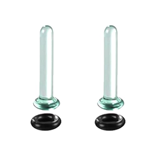 Ohrdehnungs-Set, Glas-Plugs für Ohren mit einzelnem Expander, Körperpiercing-Schmuck für Männer und Frauen, Ohrmessgeräte mit O-Ringen, 6 mm, Wie beschrieben, Wie beschrieben von Xuancai