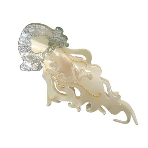 Stilvolle Quallen-Haarspange aus Acetat, einzigartiges Design, Damen-Haar-Accessoire für tägliche Ausflüge und lässige Zusammenkünfte von Xuancai