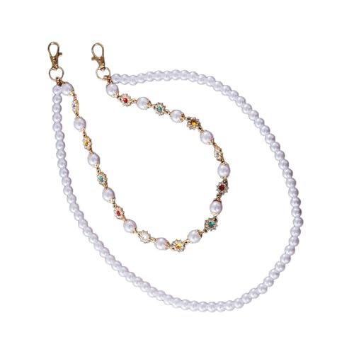 Stilvolle verstellbare Hosenkette mit Perlen und Kristallverzierungen, Perlenschmuck für Damen und Mädchen, verstellbare Perlenkette von Xuancai