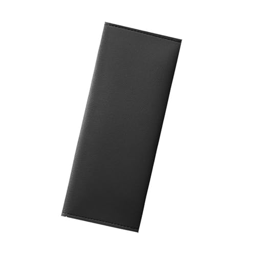 Xuancai Doppelschichtiges Federmäppchen, großes Fassungsvermögen, Leder-Federmäppchen, Bleistift-Box, Schule, Bürobedarf, Leder-Stifttasche, Organizer-Box, Schwarz von Xuancai